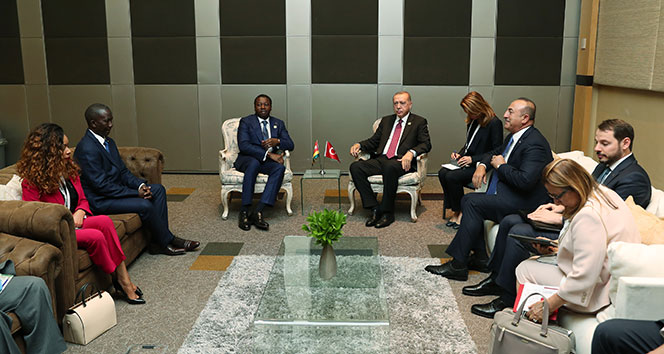 Cumhurbaşkanı Erdoğan Togo ve Angola Cumhurbaşkanları ile görüştü