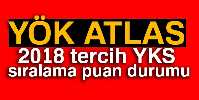 YÖK ATLAS taban ve tavan puanları 2018 | YÖK YKS tercih MOTORU sıralama puan LİSTESİ (YÖK SIRALAMA 2018)