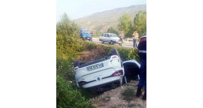 Safranbolu’da otomobil devrildi: 4 yaralı