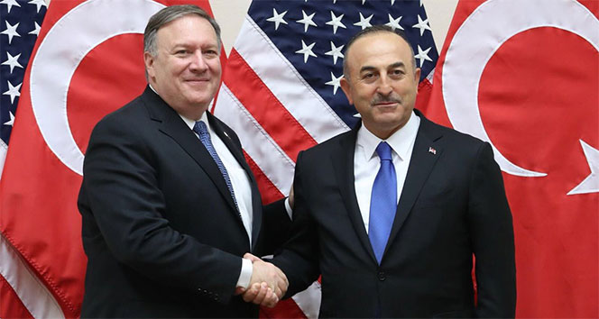 SON DAKİKA! Çavuşoğlu ve ABD Dışişleri Bakanı Mike Pompeo görüştü