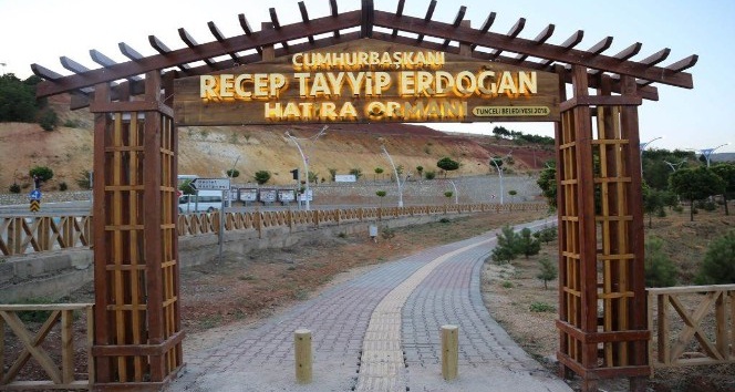 Tunceli’de Cumhurbaşkanı Erdoğan Hatıra Ormanı yenilendi