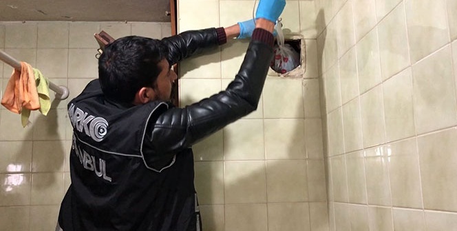 İstanbul'da narkotik operasyonunda polisi şoke eden düzenek
