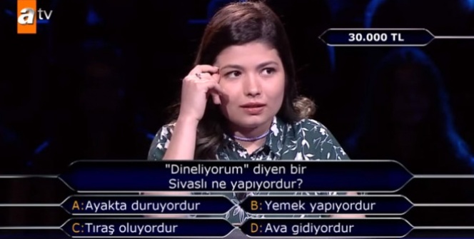 Kim Milyoner Olmak İster'e damga vuran soru!
