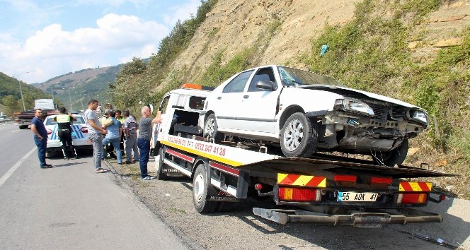 Samsun’da trafik kazası: 3 yaralı
