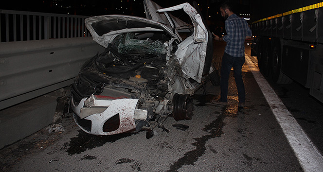 TEM’de feci kaza: 3 yaralı