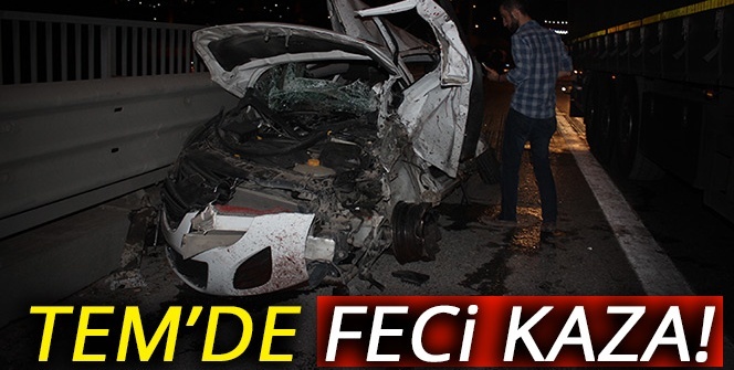 TEM’de feci kaza: 3 yaralı