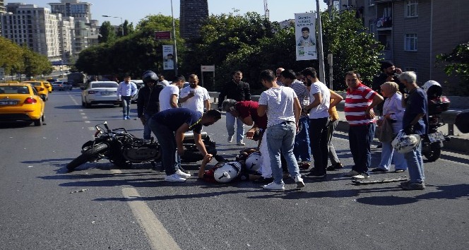 Şişli’de yunus polisi kaza yaptı: 2 yaralı