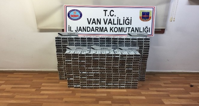 Jandarma 4 bin 700 paket kaçak sigara ele geçirdi