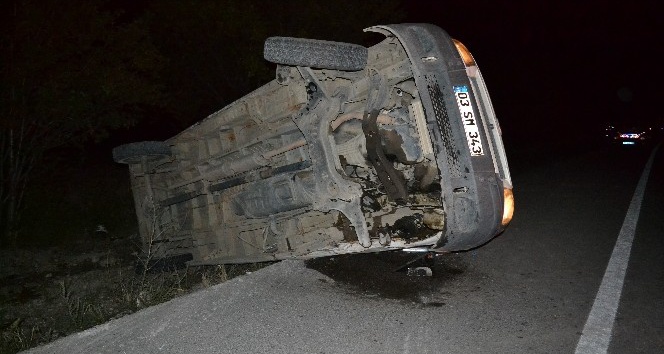 Şuhut Afyon yolu istikametinde yine kaza