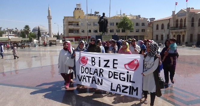 Kilisli kadınlardan, ’Bize dolar değil, vatan lazım’ kampanyası
