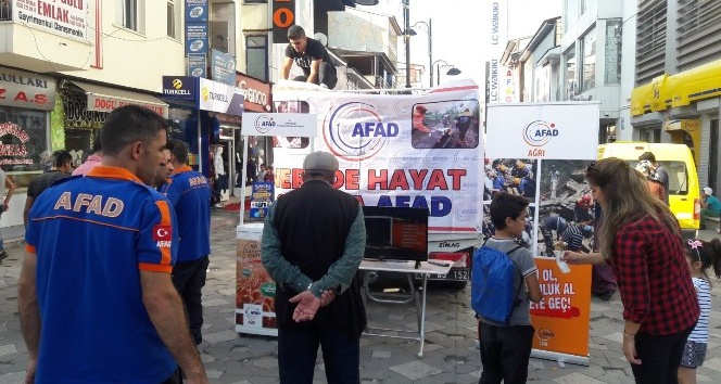 Ağrı AFAD Marmara Depremini unutmadı