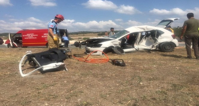 Balıkesir’deki kazada 1 kişi hayatını kaybetti