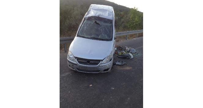 Manisa’da otomobil bariyerlere çarptı: 1 ölü