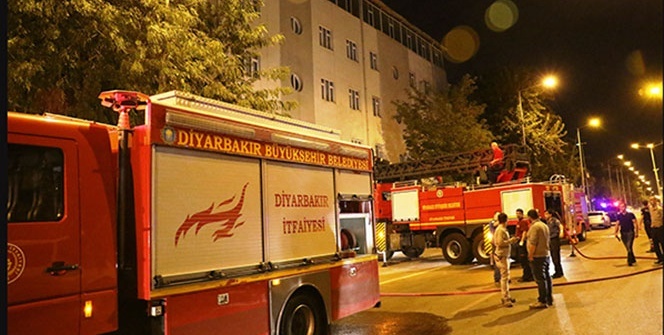 Diyarbakır’da kız öğrenci yurdunda yangın