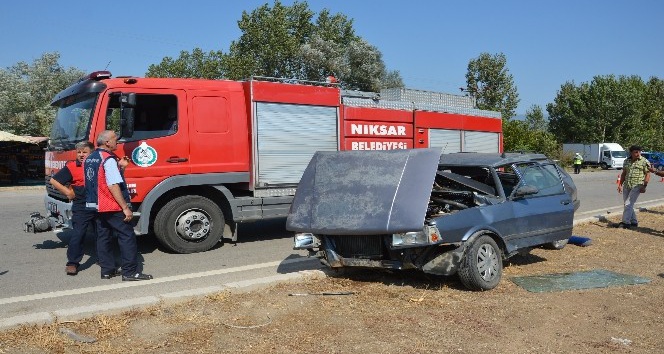 Tokat’ta otomobiller çarpıştı: 1 ölü, 8 yaralı