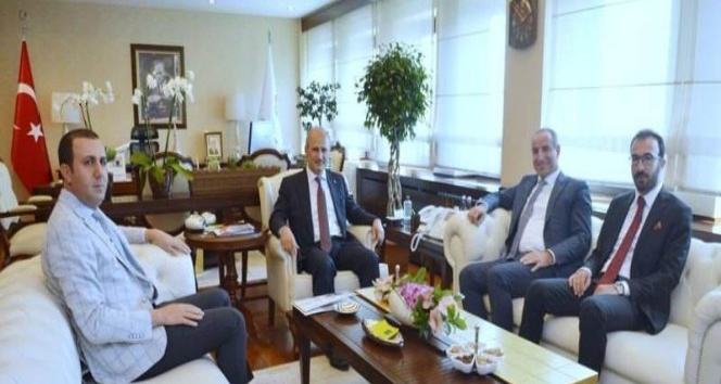 Başkan Bedirhanoğlu, Ulaştırma ve Altyapı Bakanı Turhan ile bir araya geldi
