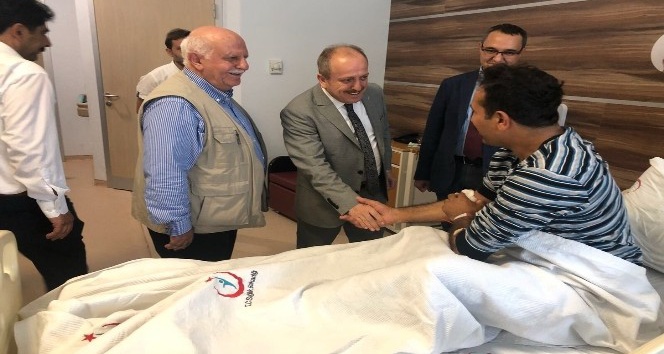 AK Parti İl Başkanı Karadağ’dan hastane ziyareti