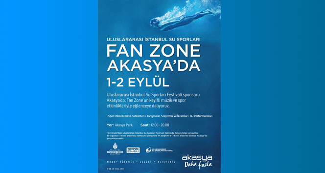 Uluslararası İstanbul Su Sporları Fan Zone Festivali Akasya’da