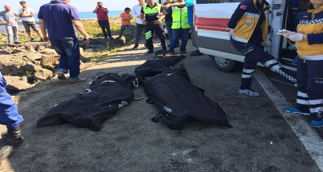 Karadeniz sahil yolunda trafik kazası: 3 ölü, 1 ağır yaralı