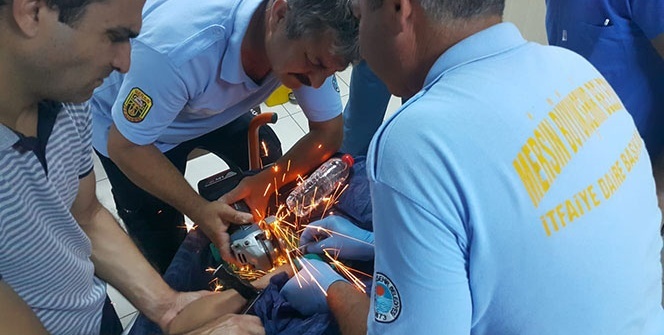 Kan donduran görüntü! Ok gibi saklandı