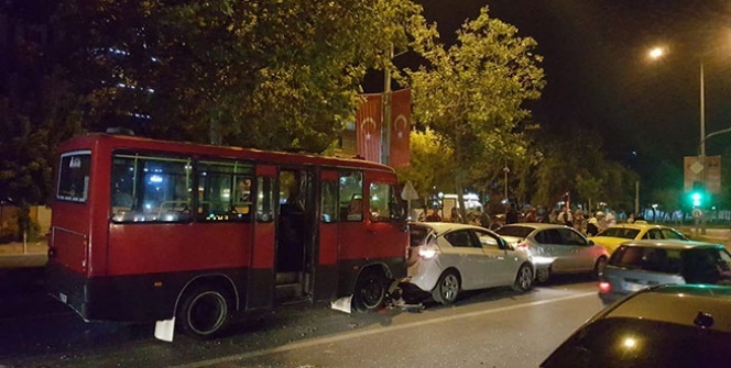 Tekirdağ’da zincirleme kazada 5 araç birbirine girdi