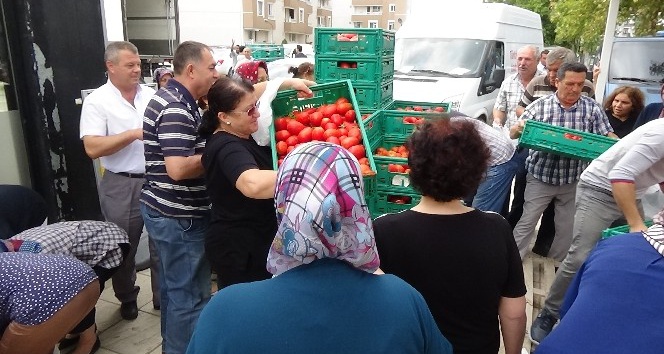 Edirne’de salçalık domates izdihamı