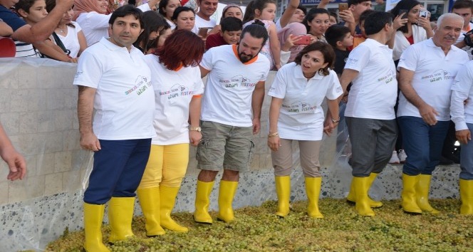 Serdar Ortaç ve Doğukan Manço üzüm suyu çıkardı