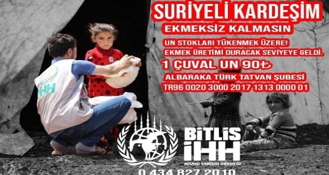 Bitlis’teki STK’lar İdlib için yardım kampanyası başlattı