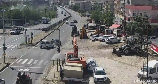Diyarbakır’da trafik kazaları MOBESE’ye yansıdı