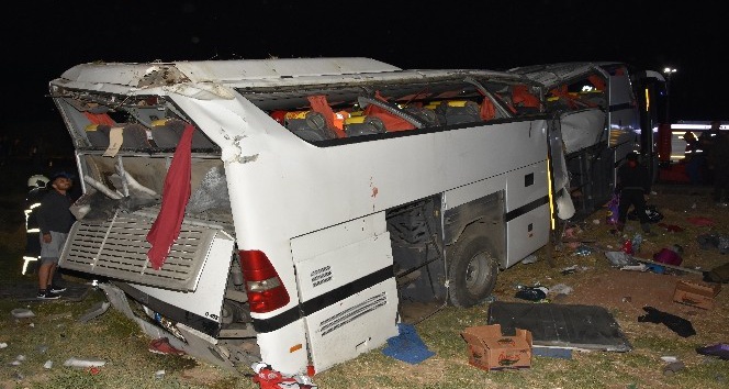 Aksaray’daki otobüs kazasında 1 kişi hayatını kaybetti