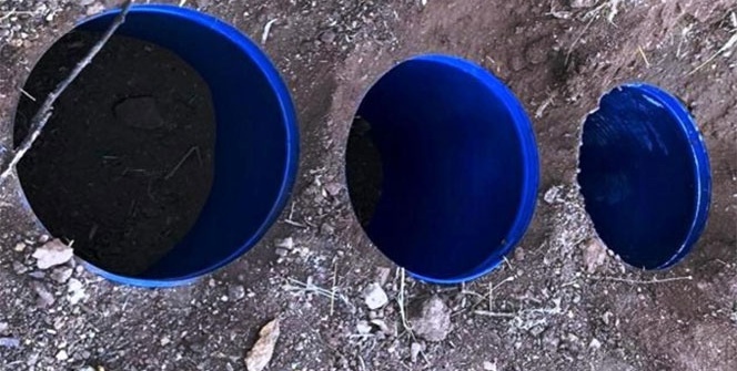 Polisleri şaşırtan görüntü! Böyle gömmüşler...