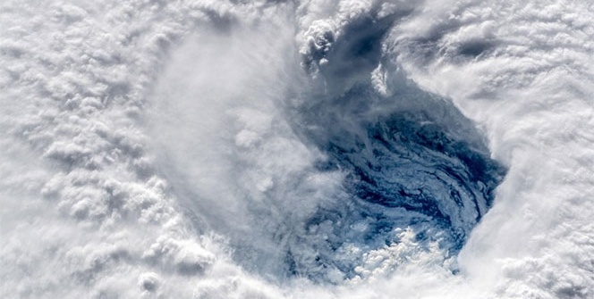 Florence Kasırgası uzaydan böyle görüntülendi