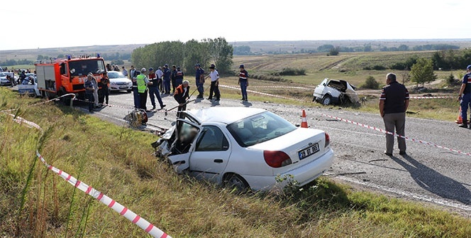 Kırklareli-Edirne yolunda feci kaza! Ölüler var...