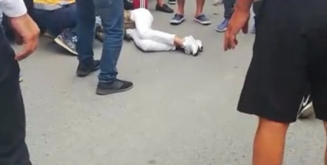 Lüks araçtaki kadına silahlı saldırı