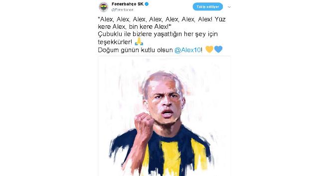 Fenerbahçe, Alex’in doğum gününü kutladı