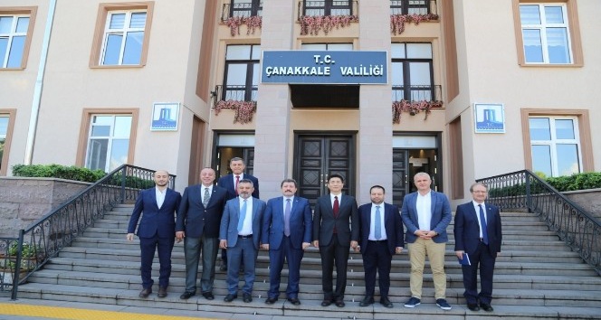 Çin Halk Cumhuriyeti İstanbul Başkonsolosu Cuı Wei, Çanakkale Valiliğini ziyaret etti