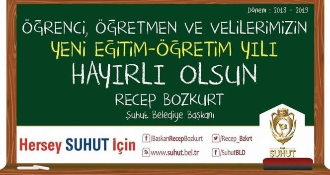 Başkan Bozkurt’an yeni eğitim öğretim yılı mesajı