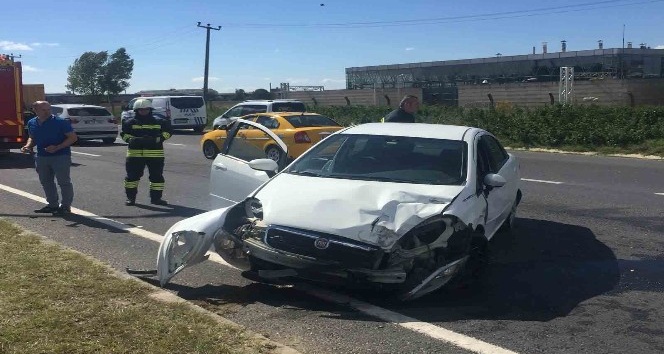 Tekirdağ’da trafik kazası : 2 yaralı