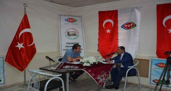 Başkan Şimşek TRT GAP Radyosunun konuğu oldu