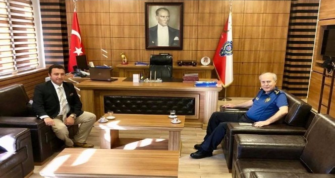 Bozüyük Belediye Başkanı Fatih Bakıcı, İl Emniyet Müdürü Ertuğrul Namal’ı ziyaret etti