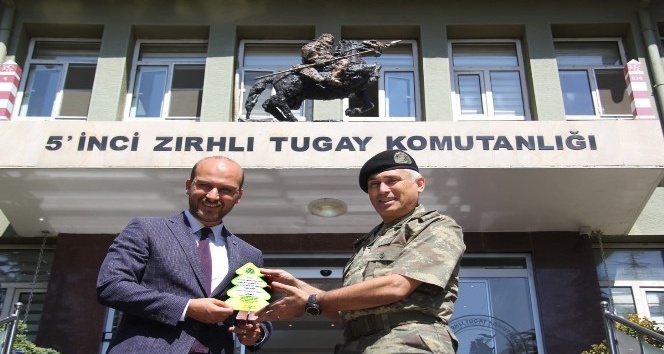 GAGİAD Yönetim Kurulu Tuğgeneral 5. Zırhlı Tugay Komutanı Şefik Atak’ı ziyaret etti