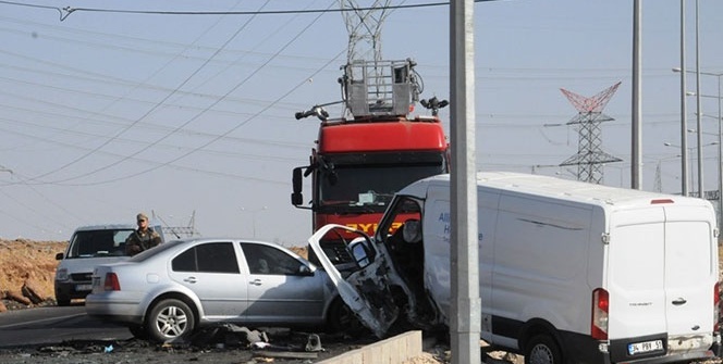 Cizre’de zincirleme trafik kazası: 1 ölü, 8 yaralı