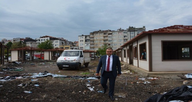 Görele’de ‘Köy Pazarı’ projesi hızla devam ediyor