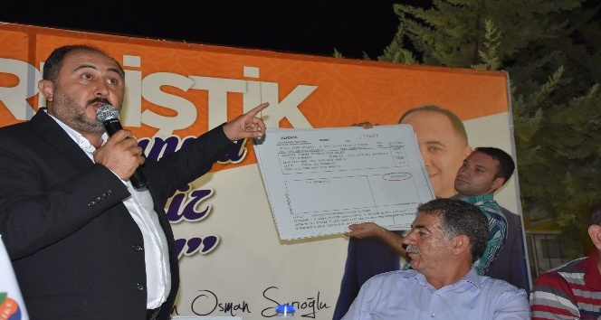 Başkan Sarıoğlu: “Aralık ayında 300 parsel tapularını dağıtacağız”
