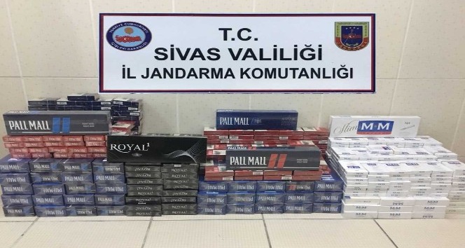 Sivas’ta 7 bin 530 paket kaçak sigara ele geçirildi