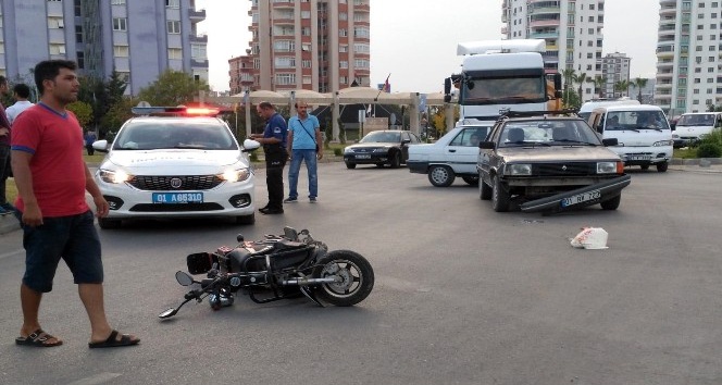 Otomobil elektrikli bisikletle çarpıştı: 1 yaralı