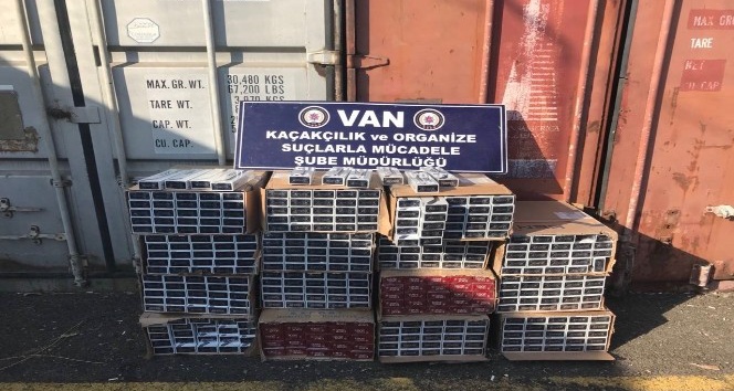 Van’da 16 bin 500 paket kaçak sigara ele geçirildi