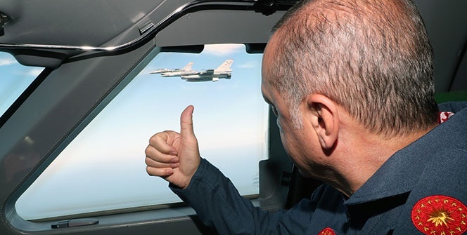 Cumhurbaşkanı Erdoğan, TEKNOFEST alanına böyle geldi