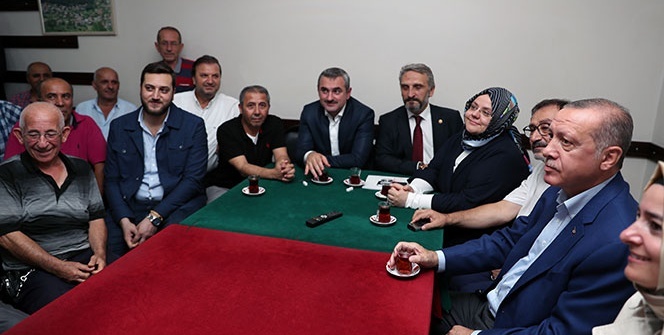 Cumhurbaşkanı Erdoğan'dan sürpriz ziyaret! Bir anda kapıdan içeri girdi