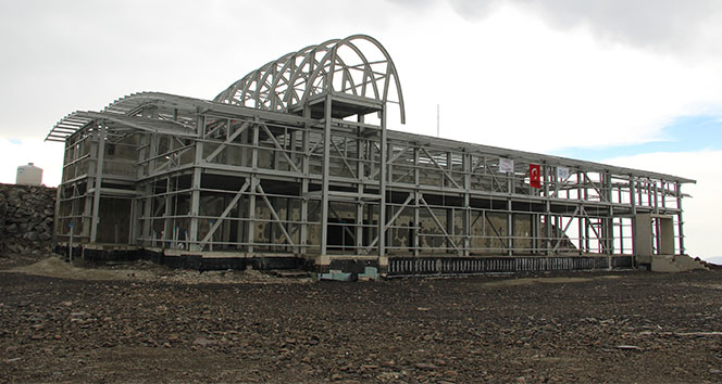 Türkiye’nin en büyük gözlemevi Erzurum’da yükselmeye devam ediyor